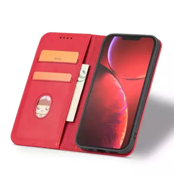 Magnet Fancy Case Case für iPhone 13 Pro Cover Card Wallet Card Stand Rot