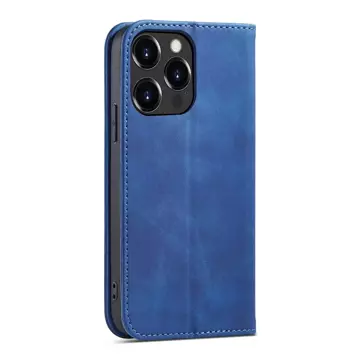 Magnet Fancy Case Case für iPhone 13 Pro Max Tasche Kartenetui Kartenhalter Blau