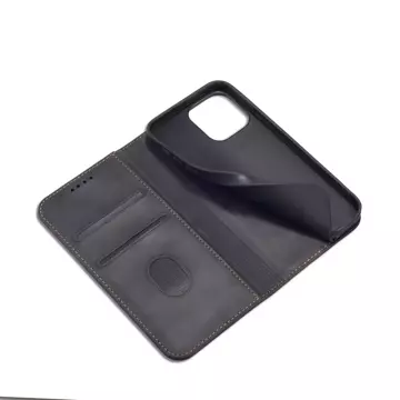 Magnet Fancy Case Case für iPhone 13 Pro Max Tasche Kartenetui Kartenhalter Schwarz