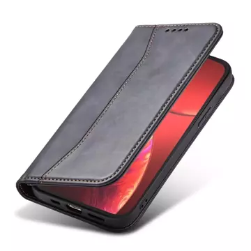 Magnet Fancy Case Case für iPhone 13 Pro Max Tasche Kartenetui Kartenhalter Schwarz