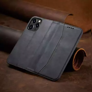 Magnet Fancy Case Case für iPhone 13 Pro Max Tasche Kartenetui Kartenhalter Schwarz