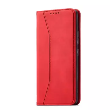 Magnet Fancy Case Cover für Samsung Galaxy S22 (S22 Plus) Tasche Brieftasche Kartenhalter Rot