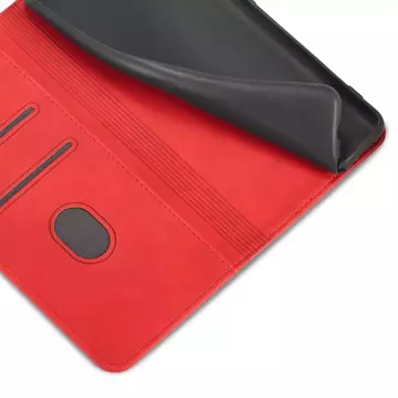 Magnet Fancy Case Cover für Samsung Galaxy S22 (S22 Plus) Tasche Brieftasche Kartenhalter Rot