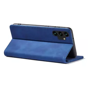 Magnet Fancy Case Hülle für Samsung Galaxy A13 5G Tasche Kartenetui Kartenständer Blau