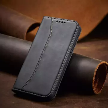 Magnet Fancy Case Hülle für iPhone 12 Pro Tasche Kartenetui Kartenständer Schwarz