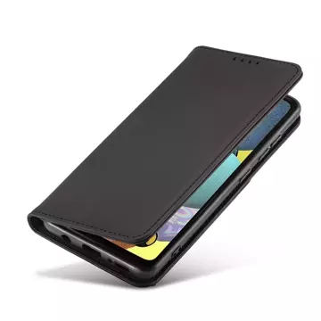 Magnet Kartenetui für Samsung Galaxy A12 5G Tasche Brieftasche Kartenhalter schwarz