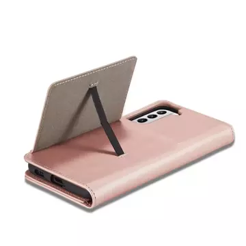 Magnet Kartenetui für Samsung Galaxy S22 (S22 Plus) Tasche Geldbörse Kartenhalter Pink