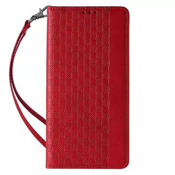 Magnet Strap Case Case für iPhone 13 Pro Pouch Wallet Mini Lanyard Anhänger Rot