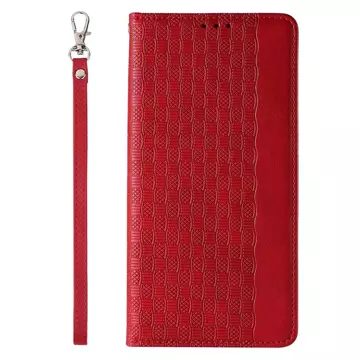 Magnet Strap Case Case für iPhone 13 Pro Pouch Wallet Mini Lanyard Anhänger Rot