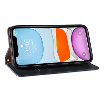 Magnet Strap Case Hülle für iPhone 12 Tasche Geldbörse Mini Lanyard Anhänger Blau