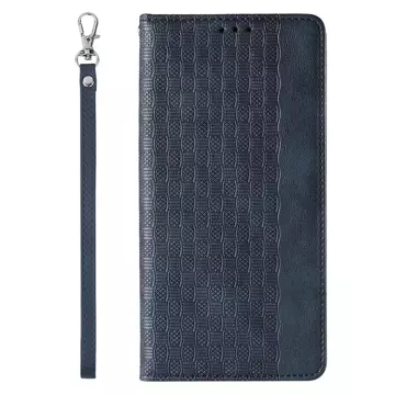 Magnet Strap Case Hülle für iPhone 12 Tasche Geldbörse Mini Lanyard Anhänger Blau