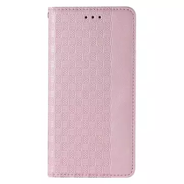 Magnetband Hülle Hülle für Samsung Galaxy S22 (S22 Plus) Tasche Geldbörse Mini Lanyard Anhänger Pink