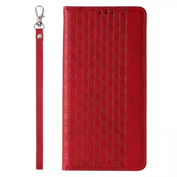 Magnetband Hülle Hülle für iPhone 12 Pro Tasche Geldbörse Mini Lanyard Anhänger Rot