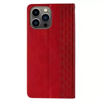 Magnetband Hülle Hülle für iPhone 12 Pro Tasche Geldbörse Mini Lanyard Anhänger Rot