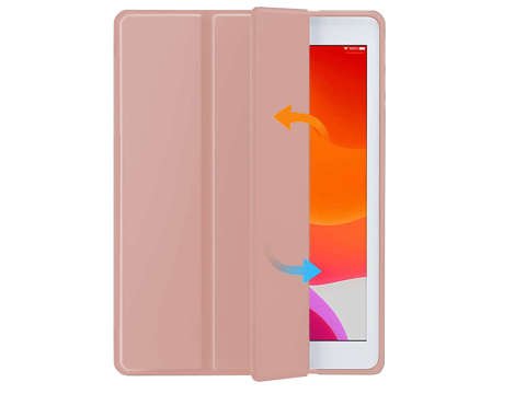 Magnetic Alogy Magnetisches Federmäppchen für iPad 10.2 2019/2020/2021 7/8 / 9Gen Rosa