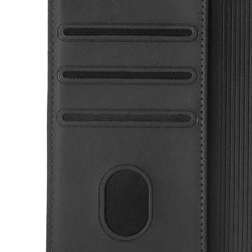 Magnetic Flip Wallet Alogy Ledertasche für Samsung Galaxy S22 Plus Schwarz