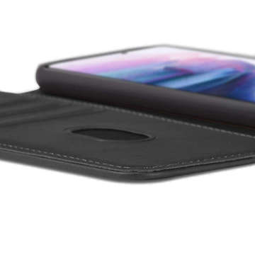 Magnetic Flip Wallet Alogy Ledertasche für Samsung Galaxy S22 Plus Schwarz