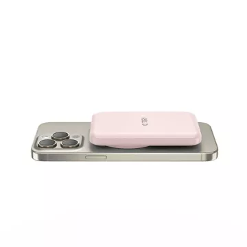 Magnetische Powerbank PB10 Lifemag Magsafe Power Bank 5000 mAh Pink