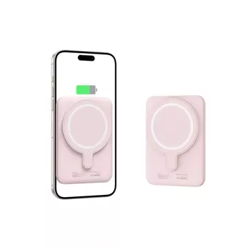 Magnetische Powerbank PB10 Lifemag Magsafe Power Bank 5000 mAh Pink