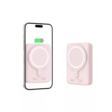 Magnetische Powerbank PB11 Lifemag Magsafe Power Bank 10000 mAh Pink