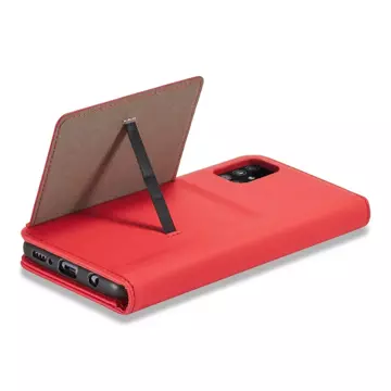 Magnetkartenetui Hülle für Xiaomi Redmi Note 11 Pouch Wallet Card Holder Red