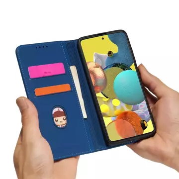 Magnetkartenetui für Xiaomi Redmi Note 11 Pouch Card Wallet Kartenhalter Blau