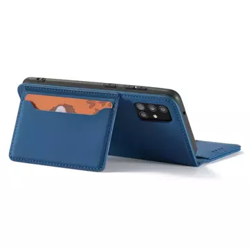 Magnetkartenetui für Xiaomi Redmi Note 11 Pouch Card Wallet Kartenhalter Blau