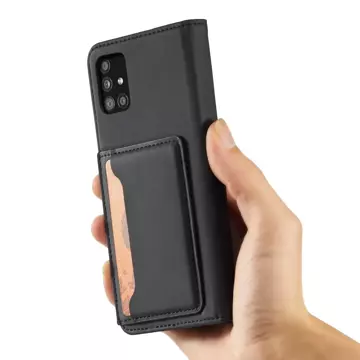 Magnetkartenetui für Xiaomi Redmi Note 11 Pro Pouch Wallet Card Holder Schwarz