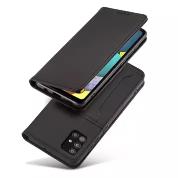 Magnetkartenetui für Xiaomi Redmi Note 11 Pro Pouch Wallet Card Holder Schwarz