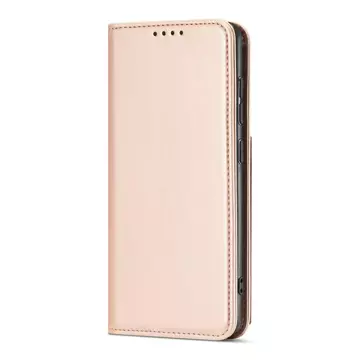 Magnetkartenhülle Hülle für Samsung Galaxy A12 5G Tasche Geldbörse Kartenhalter Rosa