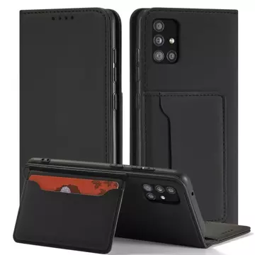 Magnetkartenhülle Hülle für Xiaomi Redmi Note 11 Tasche Brieftasche Kartenhalter Schwarz