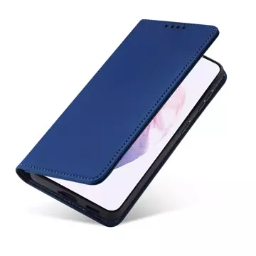 Magnetkartenhülle für Samsung Galaxy S22 (S22 Plus) Tasche Kartenetui Kartenhalter Blau