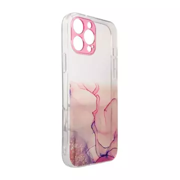 Marble Case für iPhone 12 Gel Cover Marble Pink