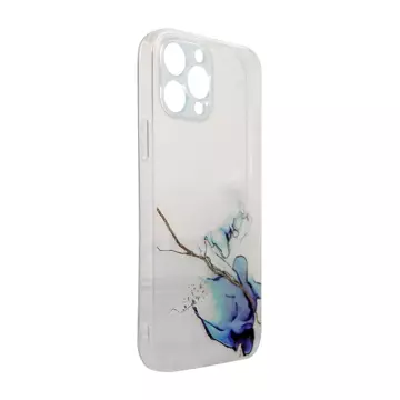 Marble Case für iPhone 12 Pro Gel Cover Marble Blue