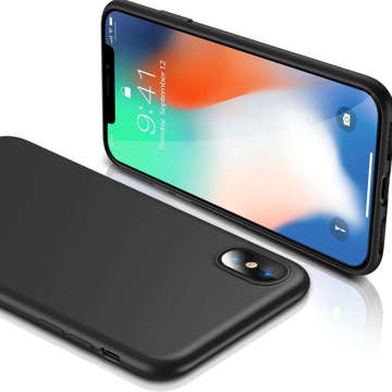 Matthülle 3mk Matthülle für Apple iPhone X/XS Schwarz