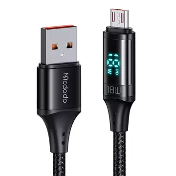 Mcdodo CA-1070 USB-zu-Micro-USB-Kabel, 3A, 1,2 m (schwarz)