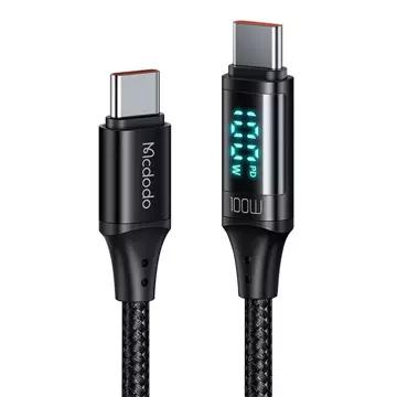 Mcdodo CA-1100 USB-C-zu-USB-C-Kabel, 100 W, 1,2 m (schwarz)