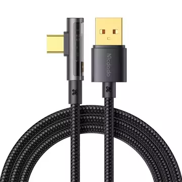 Mcdodo CA-3380 Angled Prism USB auf USB-C Kabel, 6A, 1,2m (schwarz)