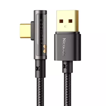 Mcdodo CA-3380 Angled Prism USB auf USB-C Kabel, 6A, 1,2m (schwarz)