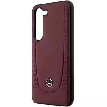 Mercedes Hülle für Samsung Galaxy S23 HardCase Leder Urban Bengale rot