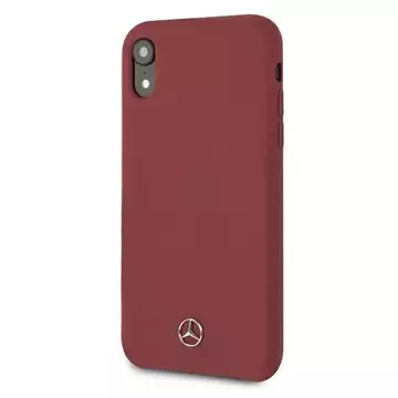 Mercedes MEHCI61SILRE Schutzhülle für Apple iPhone Xr 6.1" rot/rot Hardcase Silicone Line