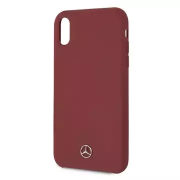 Mercedes MEHCI61SILRE Schutzhülle für Apple iPhone Xr 6.1" rot/rot Hardcase Silicone Line