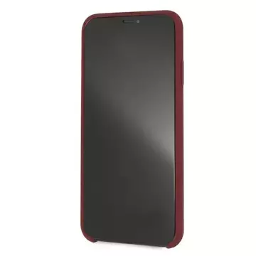 Mercedes MEHCI65SILRE Schutzhülle für Apple iPhone XS Max rot/rot Hardcase Silicone Line