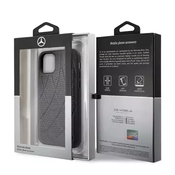 Mercedes MEHCN58DIQBK Schutzhülle für Apple iPhone 11 Pro Hardcase schwarz/schwarz Bow Line