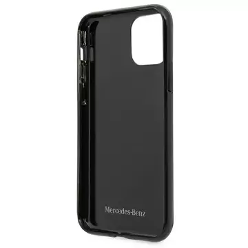 Mercedes MEHCN61ESPBK Schutzhülle für Apple iPhone 11 / Xr 6.1" schwarz/schwarz Hardcase Silver Stars Pattern