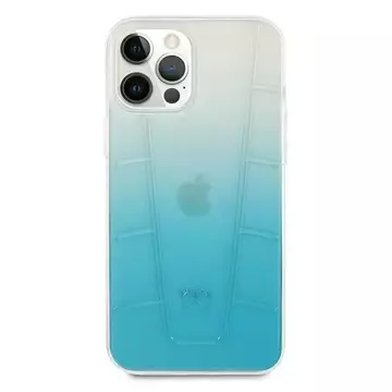 Mercedes MEHCP12LCLGBL Schutzhülle für Apple iPhone 12 Pro Max 6.7" blau/blau Hardcase Transparent Line