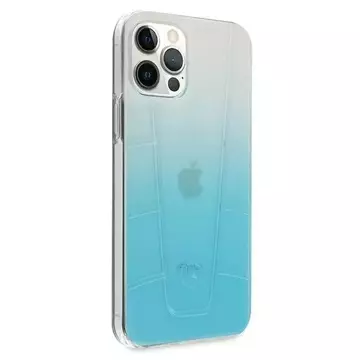 Mercedes MEHCP12LCLGBL Schutzhülle für Apple iPhone 12 Pro Max 6.7" blau/blau Hardcase Transparent Line