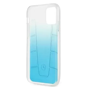 Mercedes MEHCP12LCLGBL Schutzhülle für Apple iPhone 12 Pro Max 6.7" blau/blau Hardcase Transparent Line