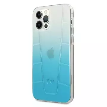 Mercedes MEHCP12MCLGBL Schutzhülle für Apple iPhone 12 / 12 Pro 6.1" blau/blau Hardcase Transparent Line