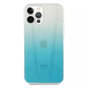 Mercedes MEHCP12MCLGBL Schutzhülle für Apple iPhone 12 / 12 Pro 6.1" blau/blau Hardcase Transparent Line